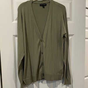 Banana Republic Olive Green Button Cardigan